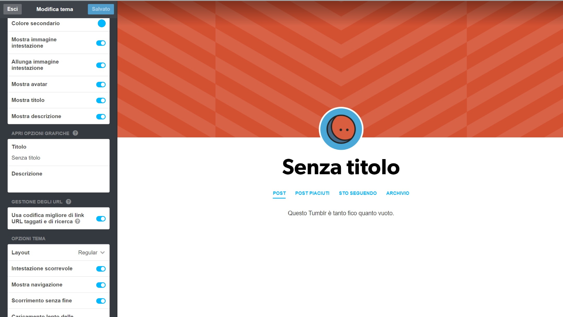 Creare tema su Tumblr Creare tema su Tumblr