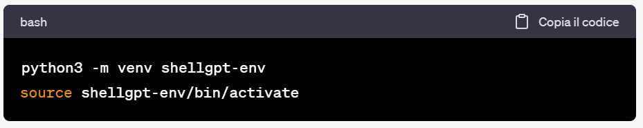 Configurare gli strumenti e un ambiente virtuale Python