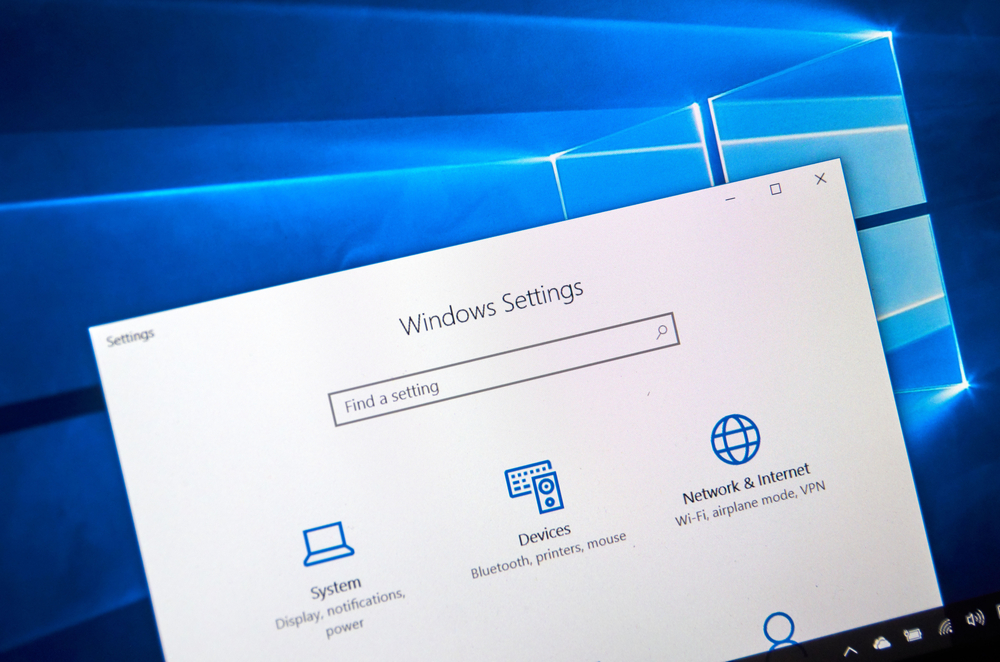 Schermata impostazioni su pc Windows Schermata impostazioni su pc Windows