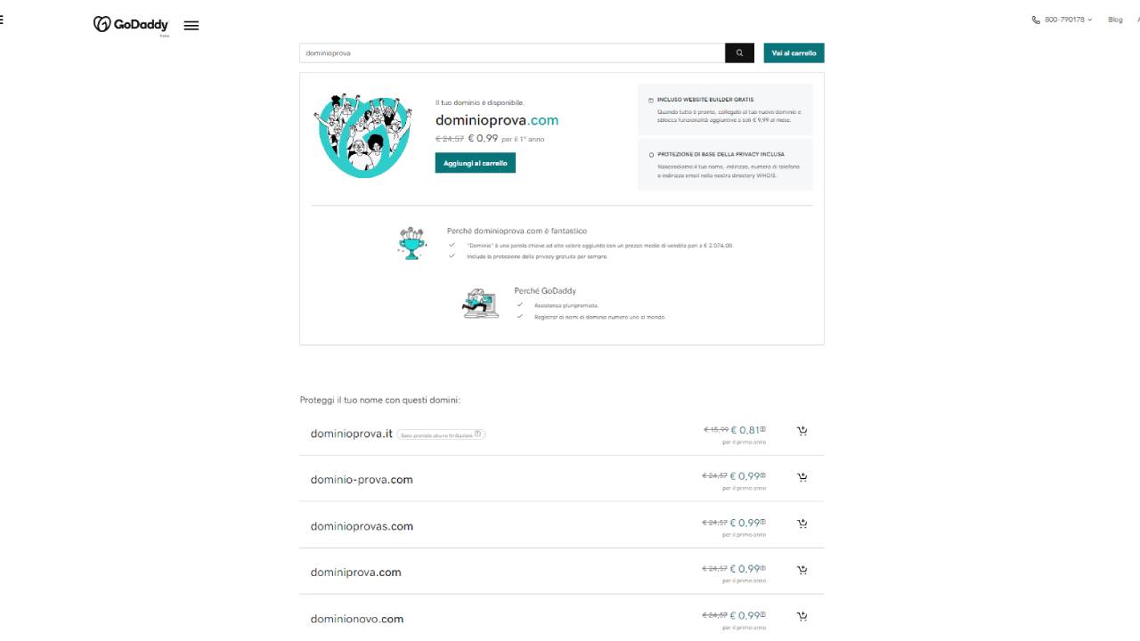 Registra dominio con GoDaddy Registra dominio con GoDaddy