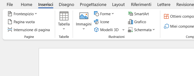 Inserire una schermata su un documento Word Inserire una schermata su un documento Word