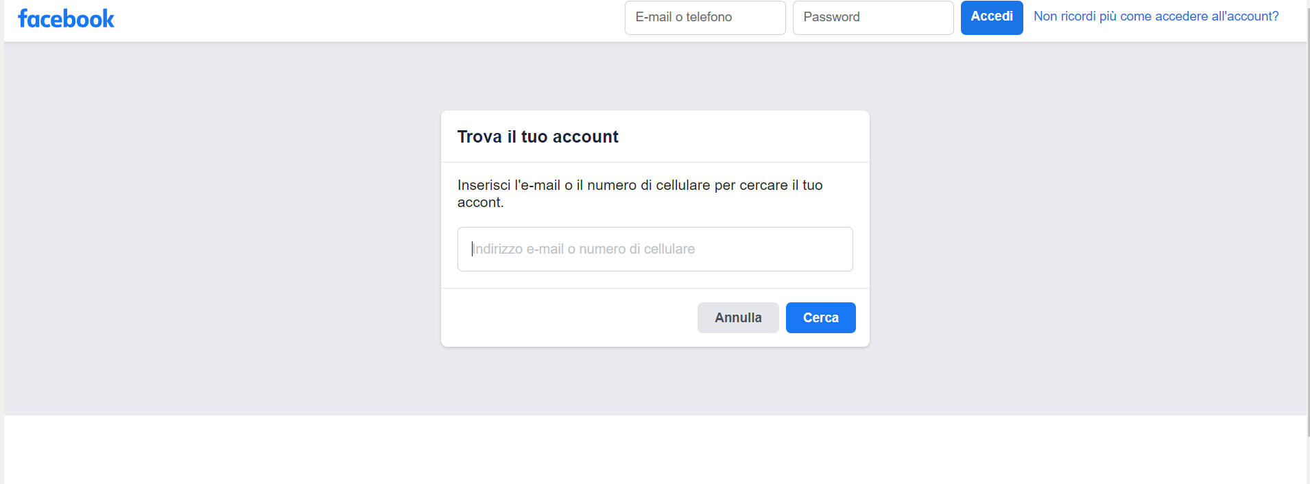 Facebook login senza password Facebook login senza password