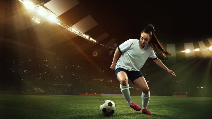 Campionato del mondo di calcio femminile - una calciatrice