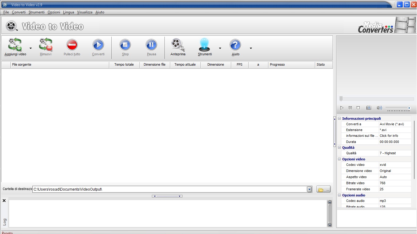 Video to Video Converter home page Video to Video Converter home page