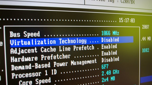 Schermata del BIOS di un computer