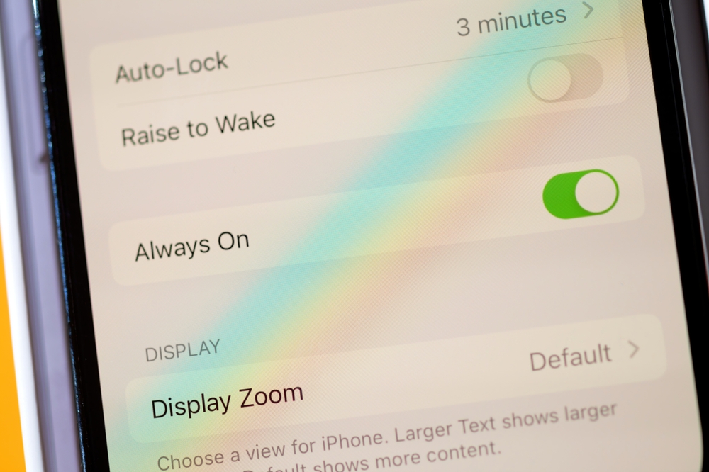 Funzione Always on attiva Funzione Always on attiva