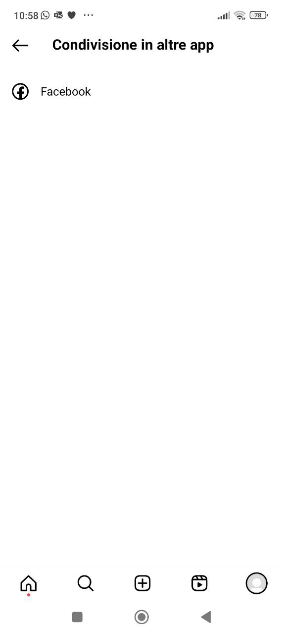 Instagram condivisione su Facebook Instagram condivisione su Facebook