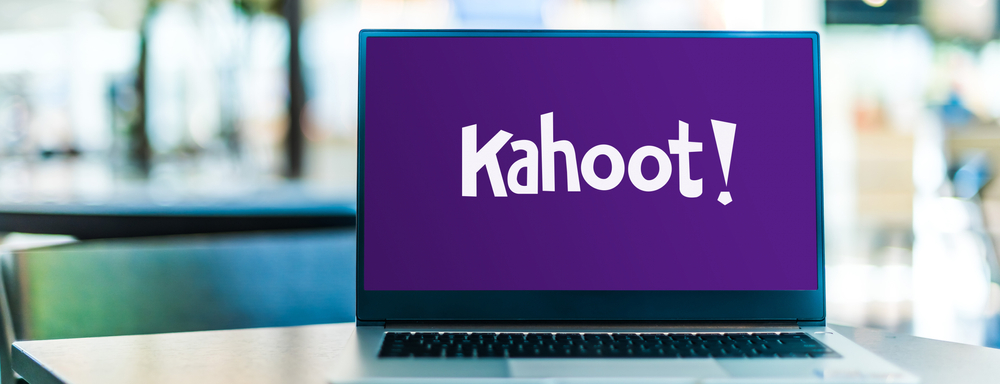 Logo Kahoot su schermo desktop Logo Kahoot su schermo desktop