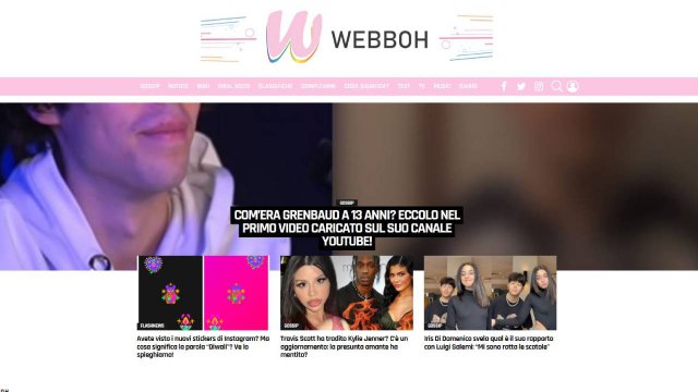 homepage di webboh