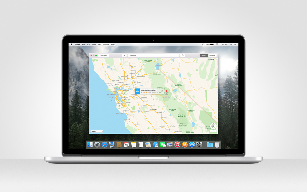 Apple Maps su MacBook Pro 