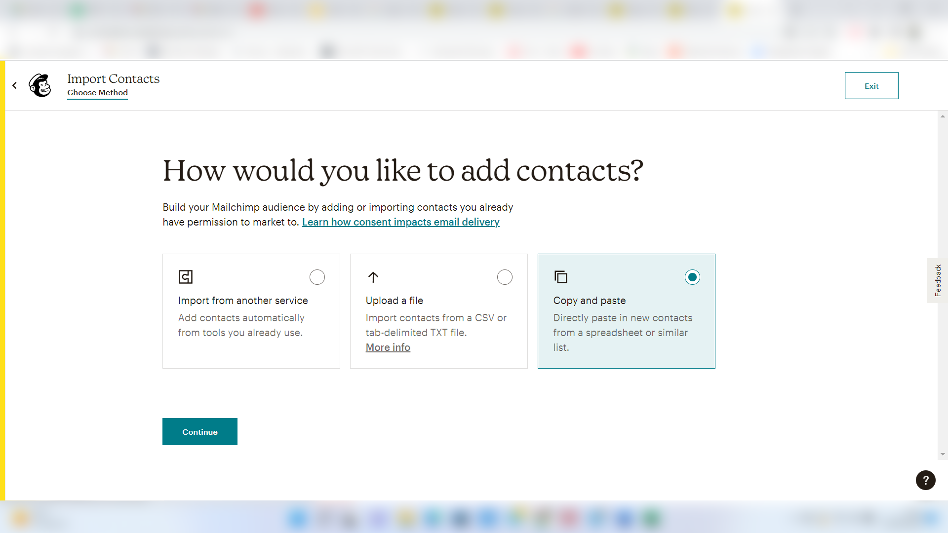 Mailchimp: come si crea una lista