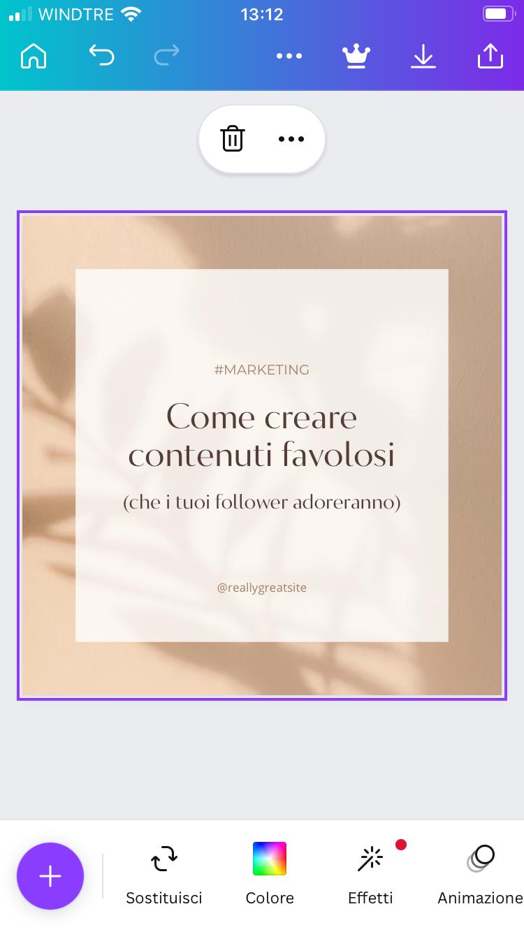 Strumenti modifica canva Strumenti modifica canva