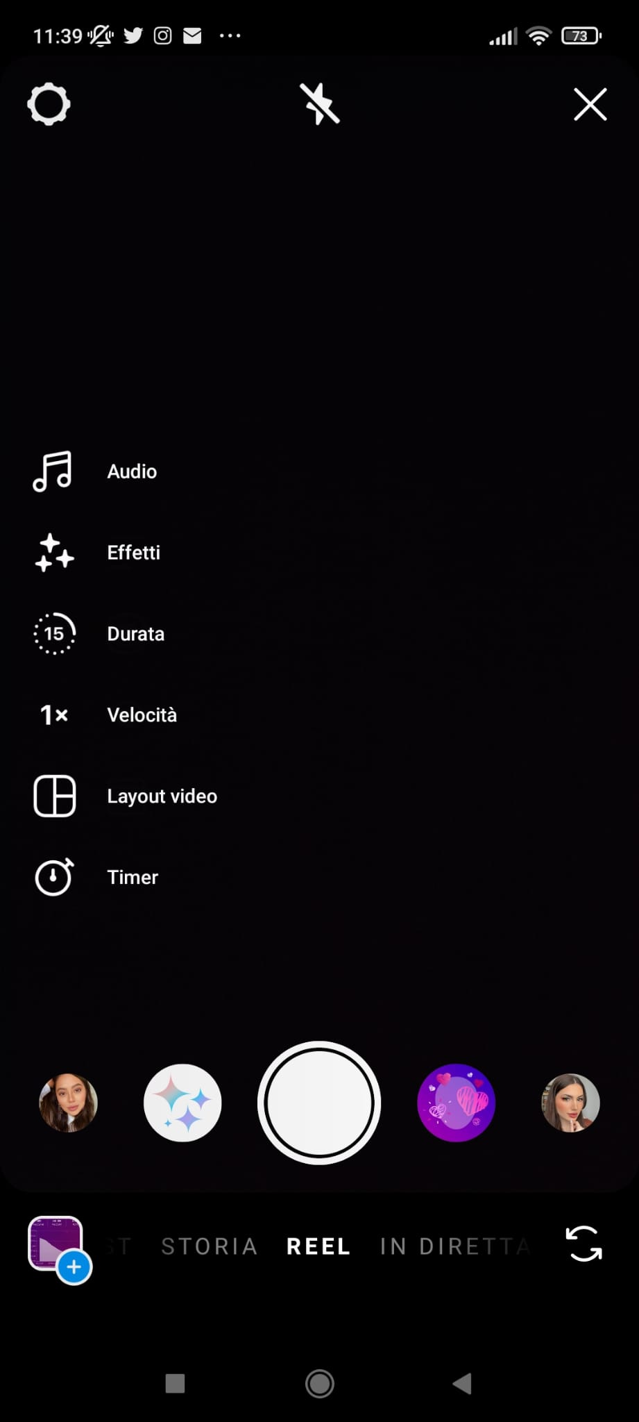 Tool editing di reel instagram