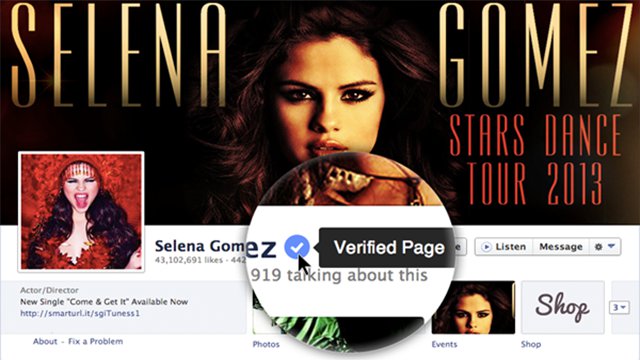 Pagina verificata su Facebook