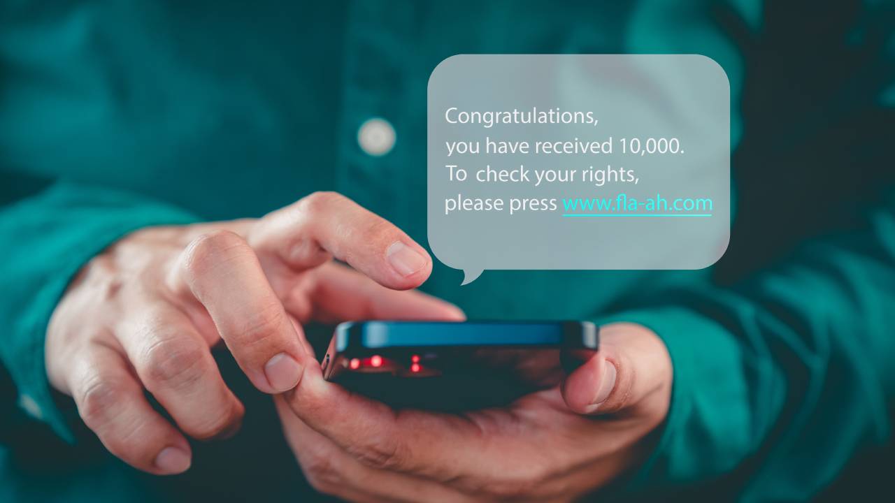 Messaggio truffa Messaggio truffa