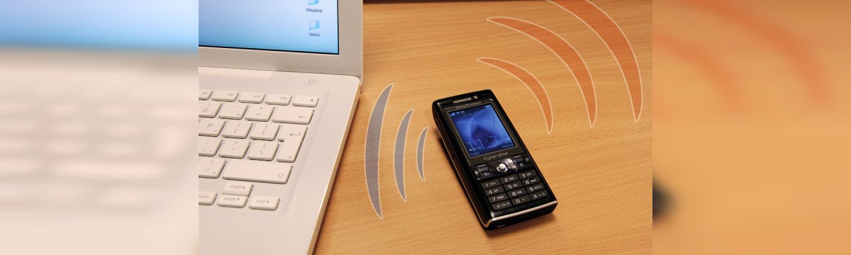 Uno smartphone dotato di Bluetooth che svolge la funzione di modem