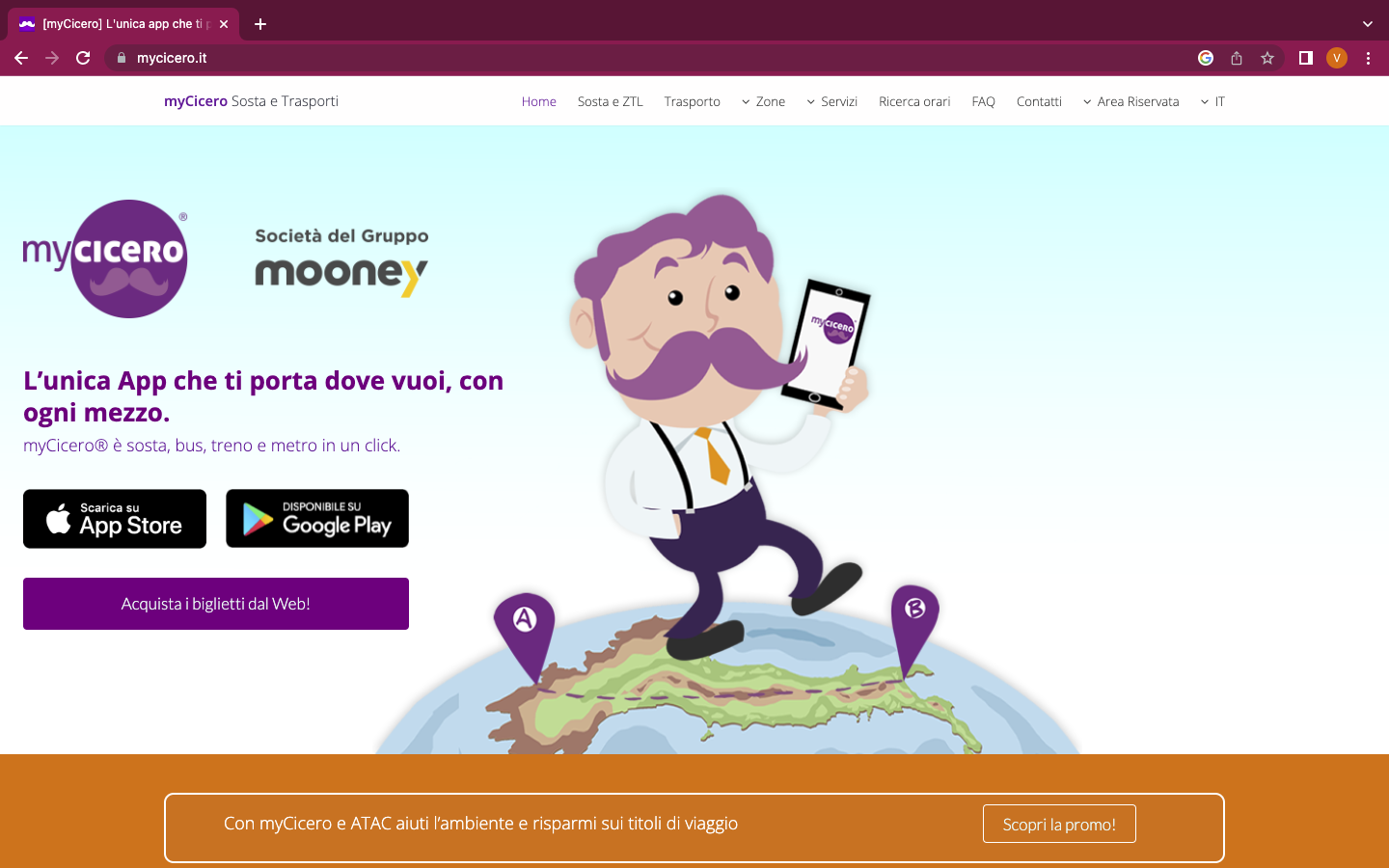 MyCicero per pagare il parcheggio MyCicero per pagare il parcheggio