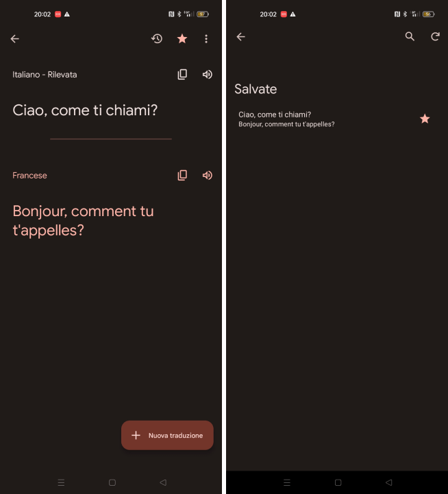 Salvataggio frasi frequenti su Google Translate Salvataggio frasi frequenti su Google Translate