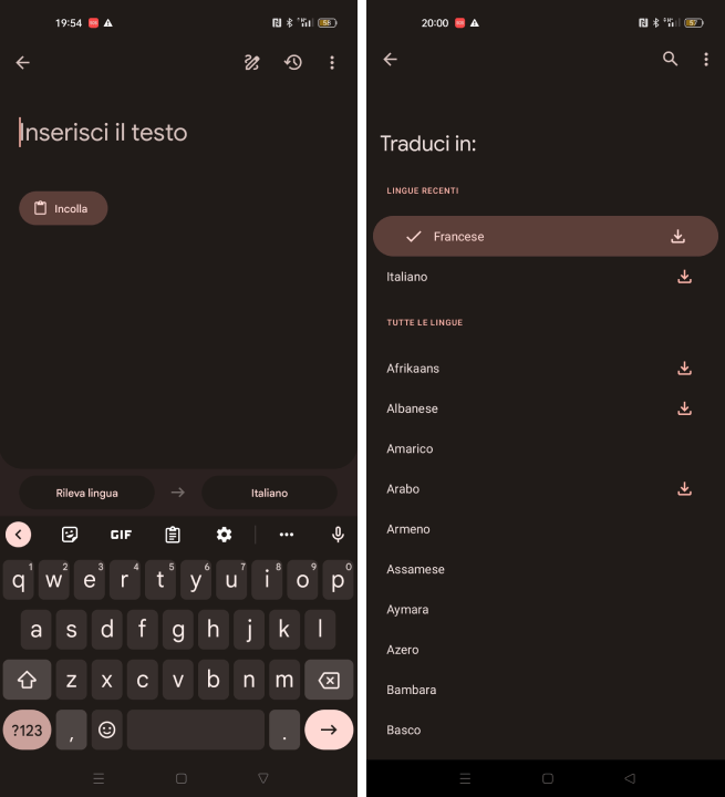 Traduci in francese Traduci in francese