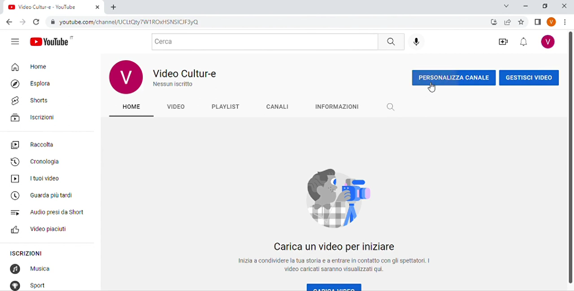 Canale YouTube Canale YouTube