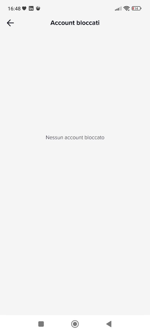 Utenti bloccati su TikTok