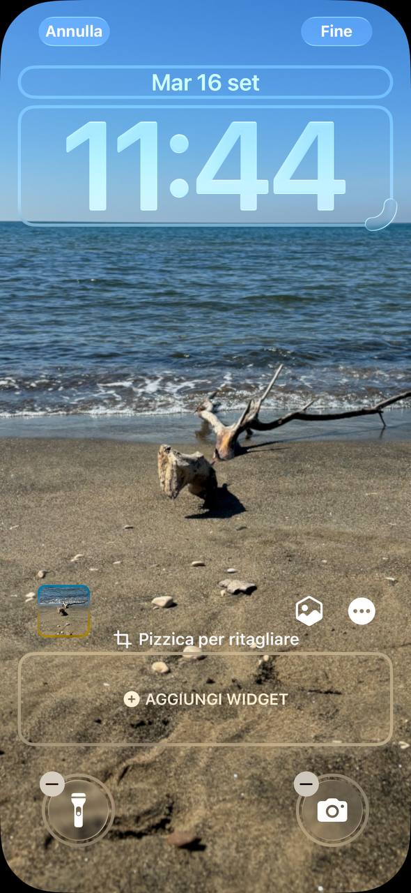 Liquid glass ios 26, blocco schermo