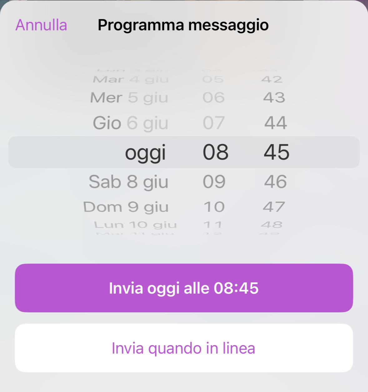 Programmare messaggio telegram Programmare messaggio telegram