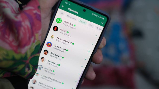 schermata dei canali di whatsapp