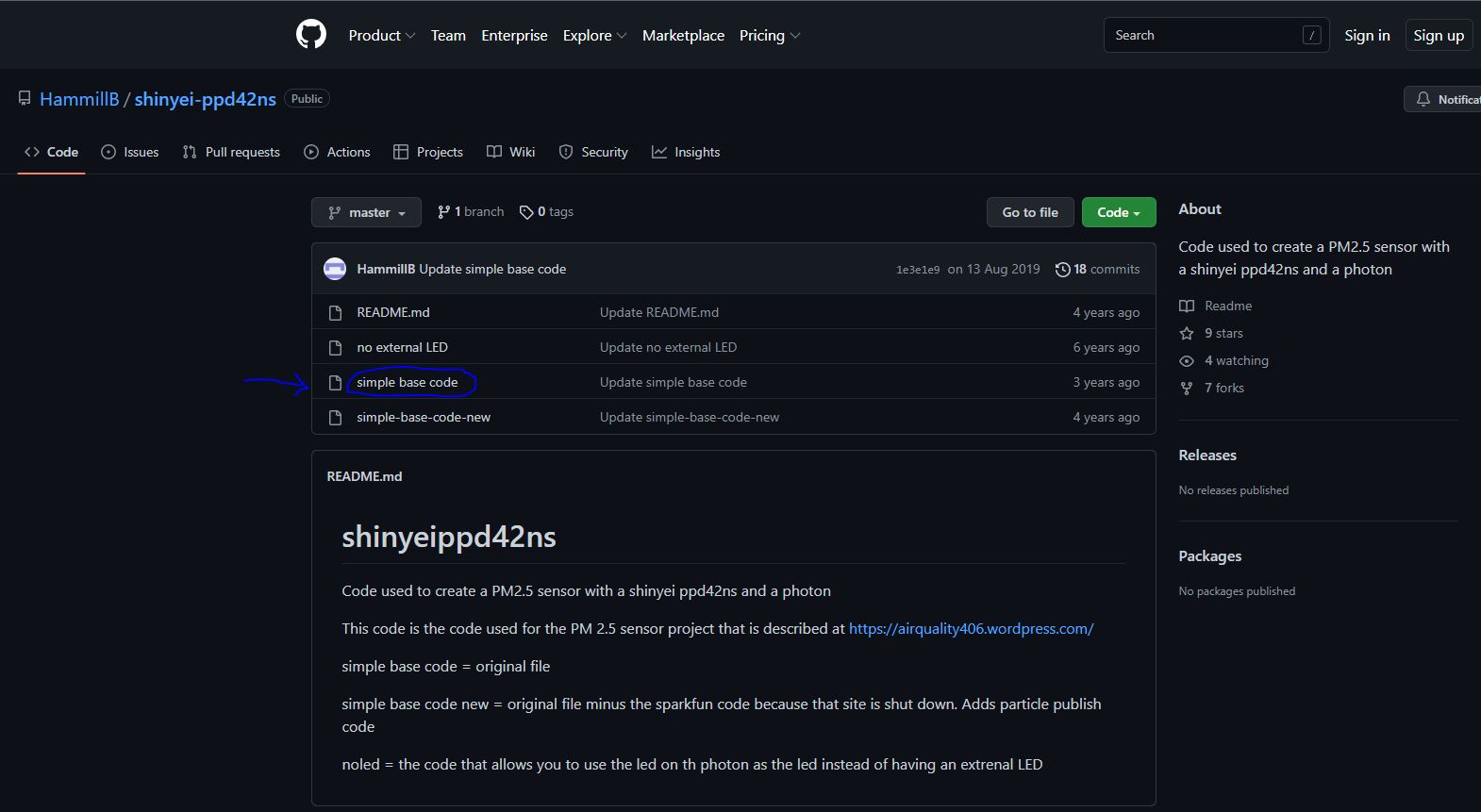 Caricamento del codice sul modulo Photon Caricamento del codice sul modulo Photon