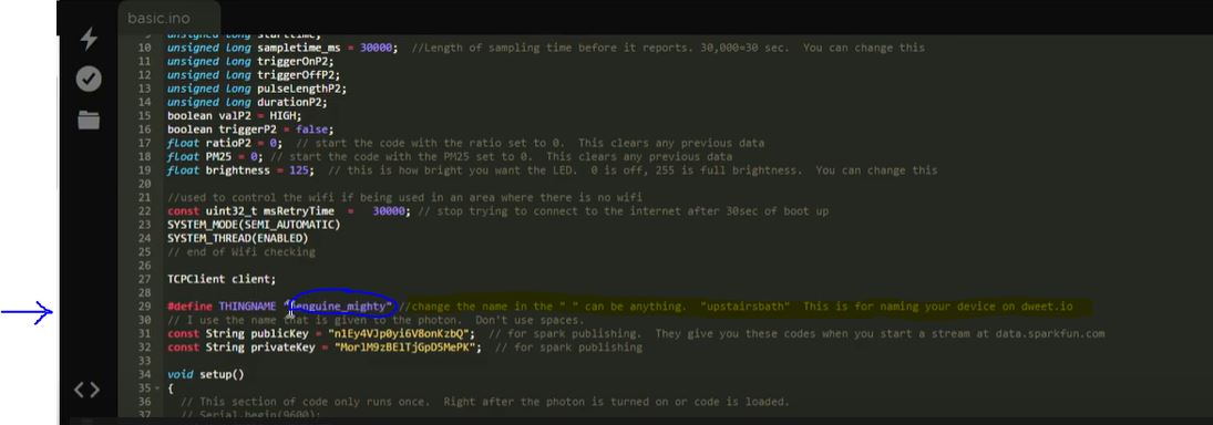 Configurazione nome e verifica codice Configurazione nome e verifica codice