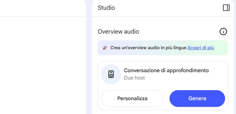 Audio overview di WhatsApp