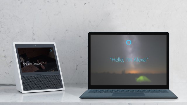 Alexa e Cortana collaborano