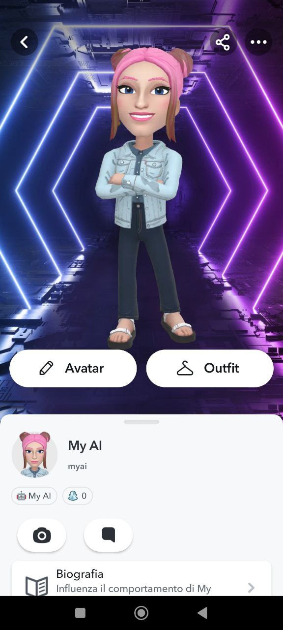 Aspetto Snapchat My AI