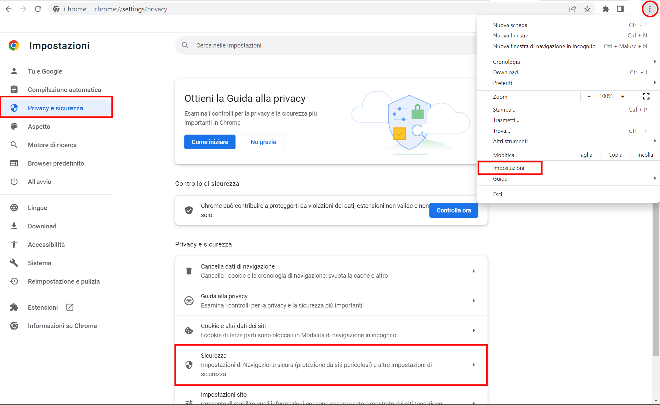 Configurare DNS over Https su Google Chrome Configurare DNS over Https su Google Chrome