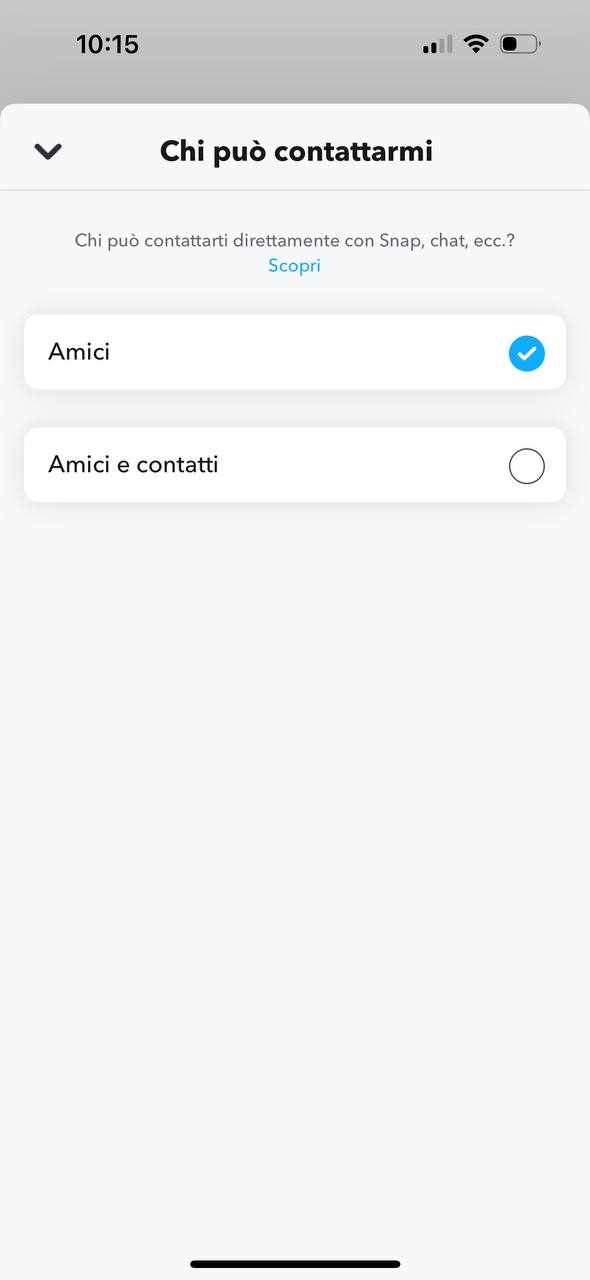 Snapchat, chi può contattare Snapchat, chi può contattare