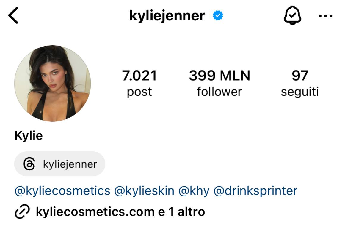 Profilo instagram kylie jenner Profilo instagram kylie jenner