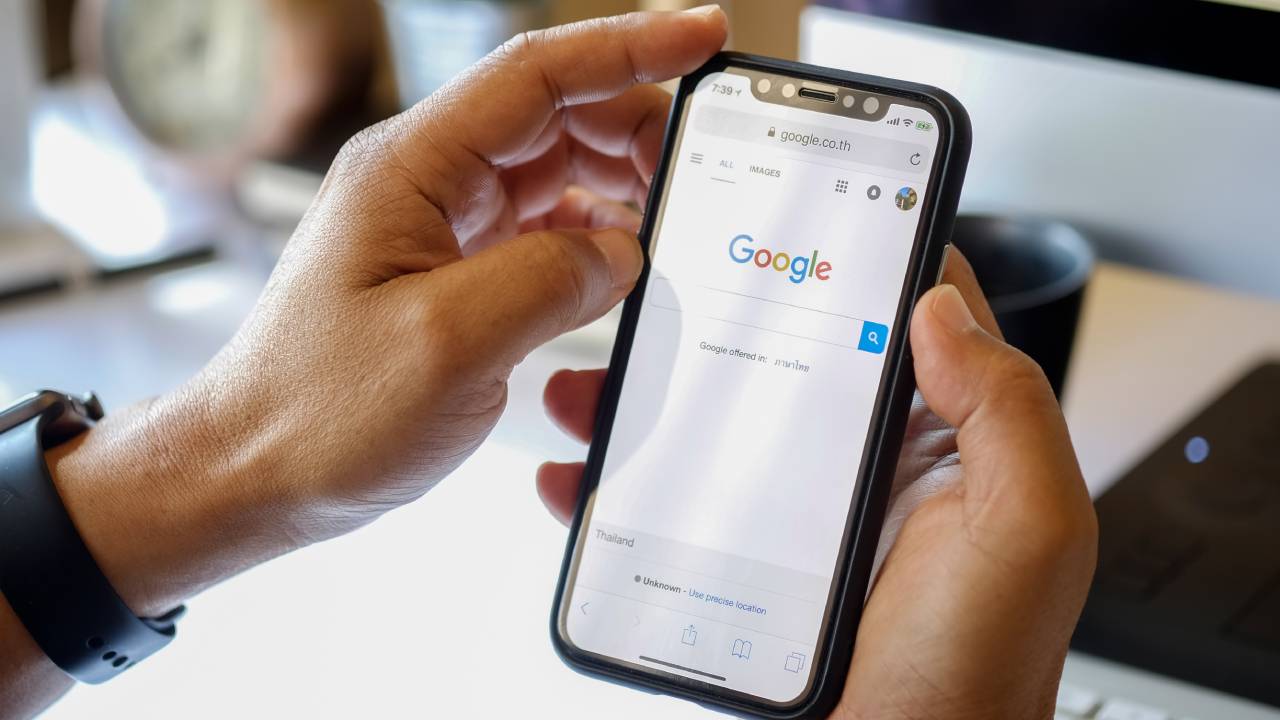 Google su dispositivo mobile
