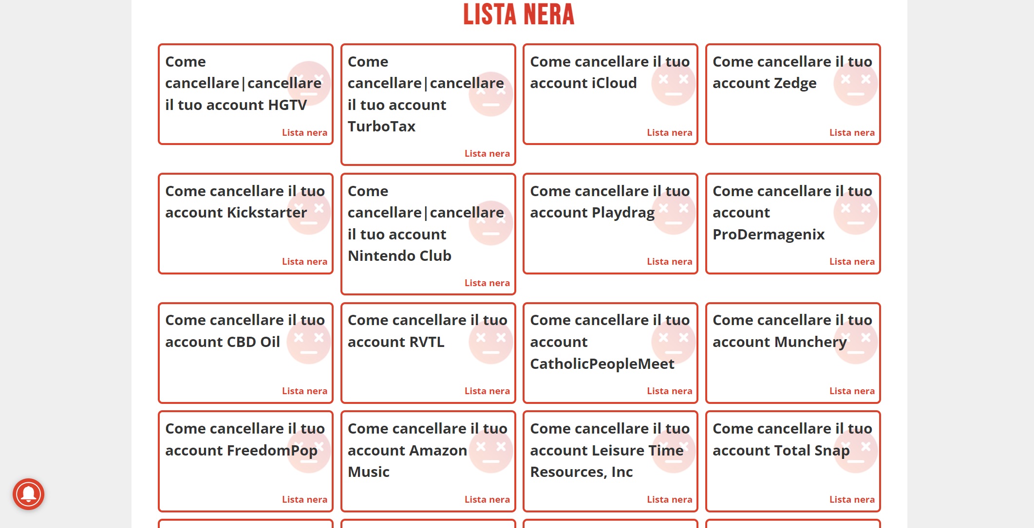 Black list accountkiller Black list accountkiller