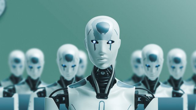 Rendering grafico di robot umanoidi