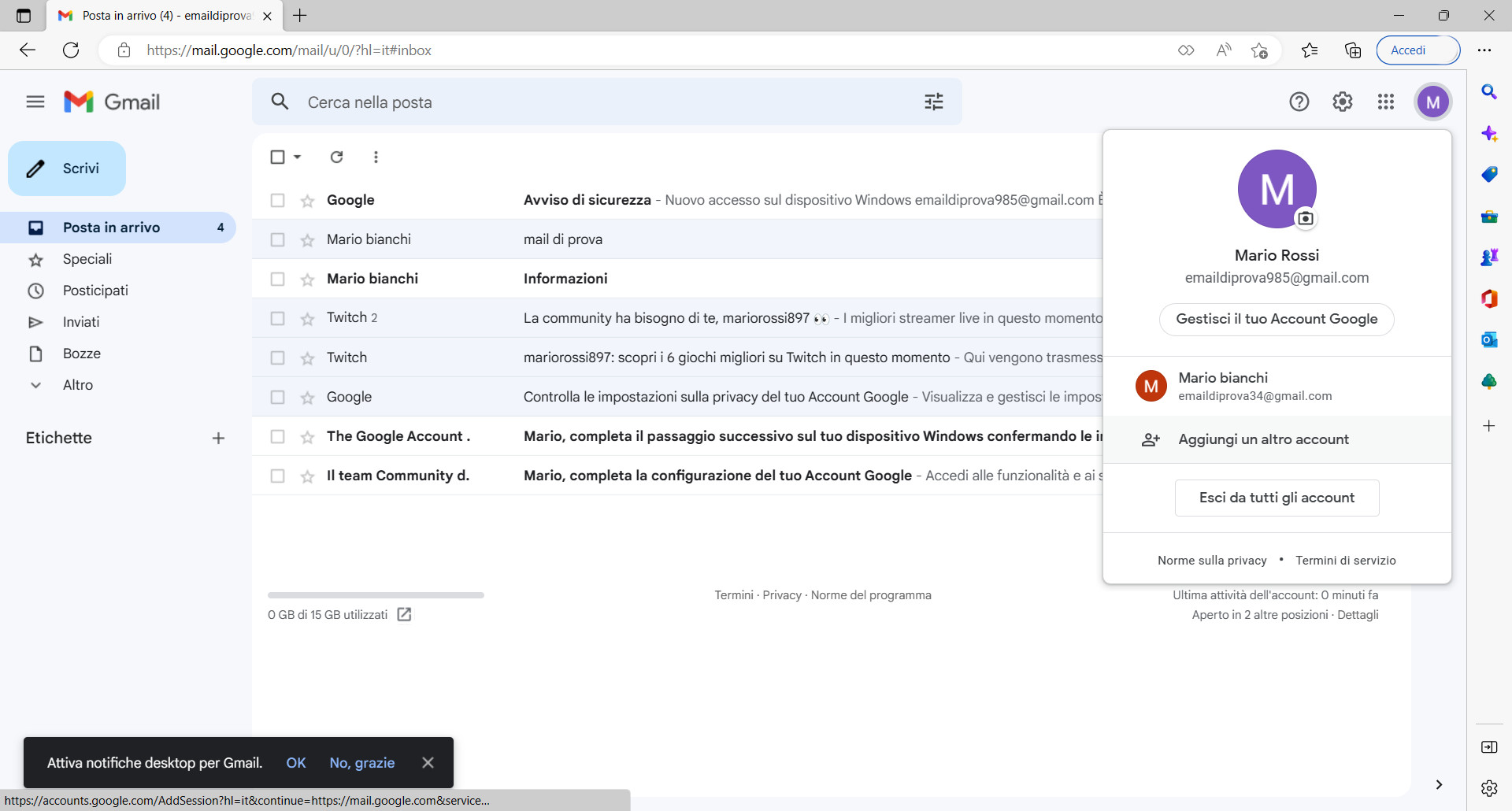 Cambiare account Gmail da computer Cambiare account Gmail da computer