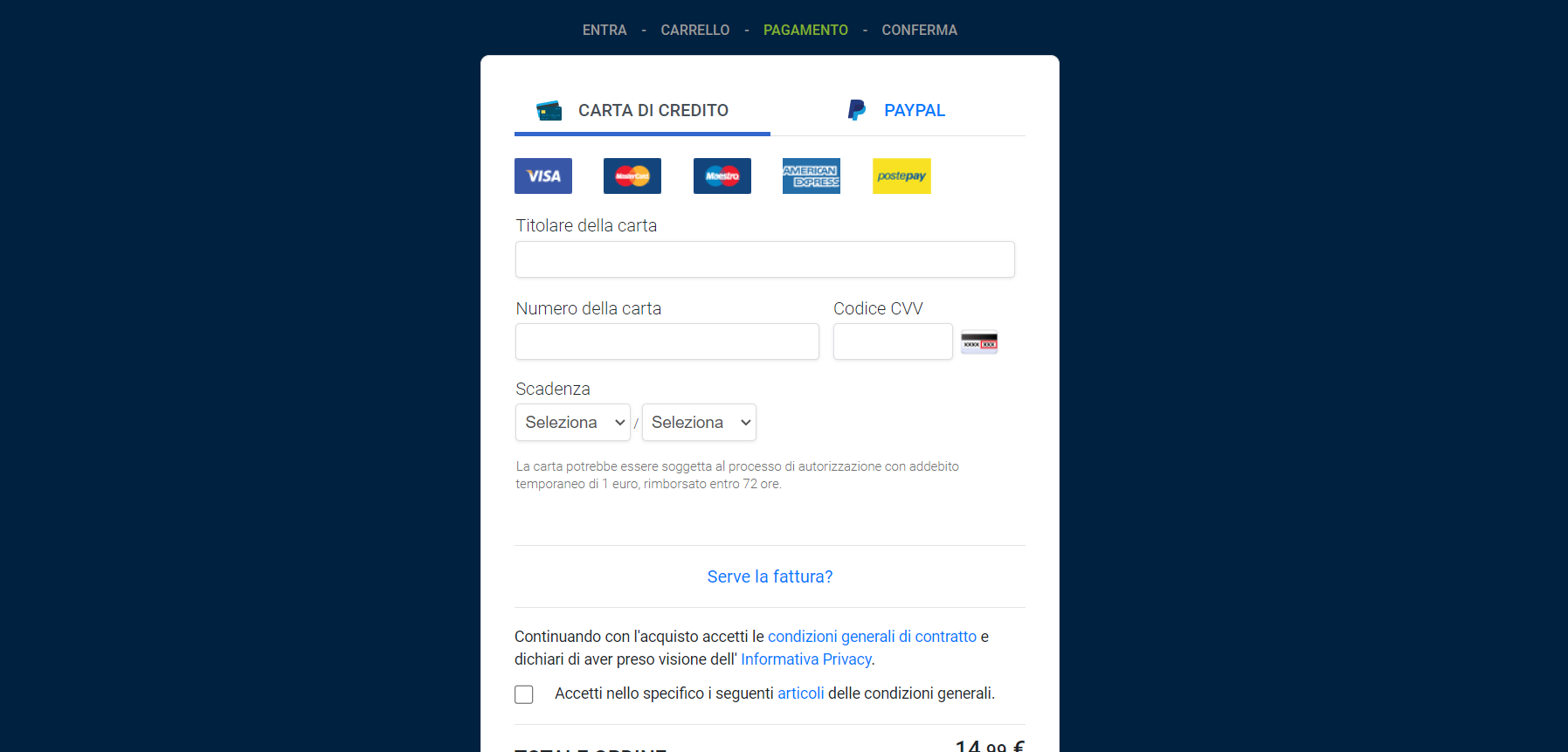 Pagamento Libero Mail PEC