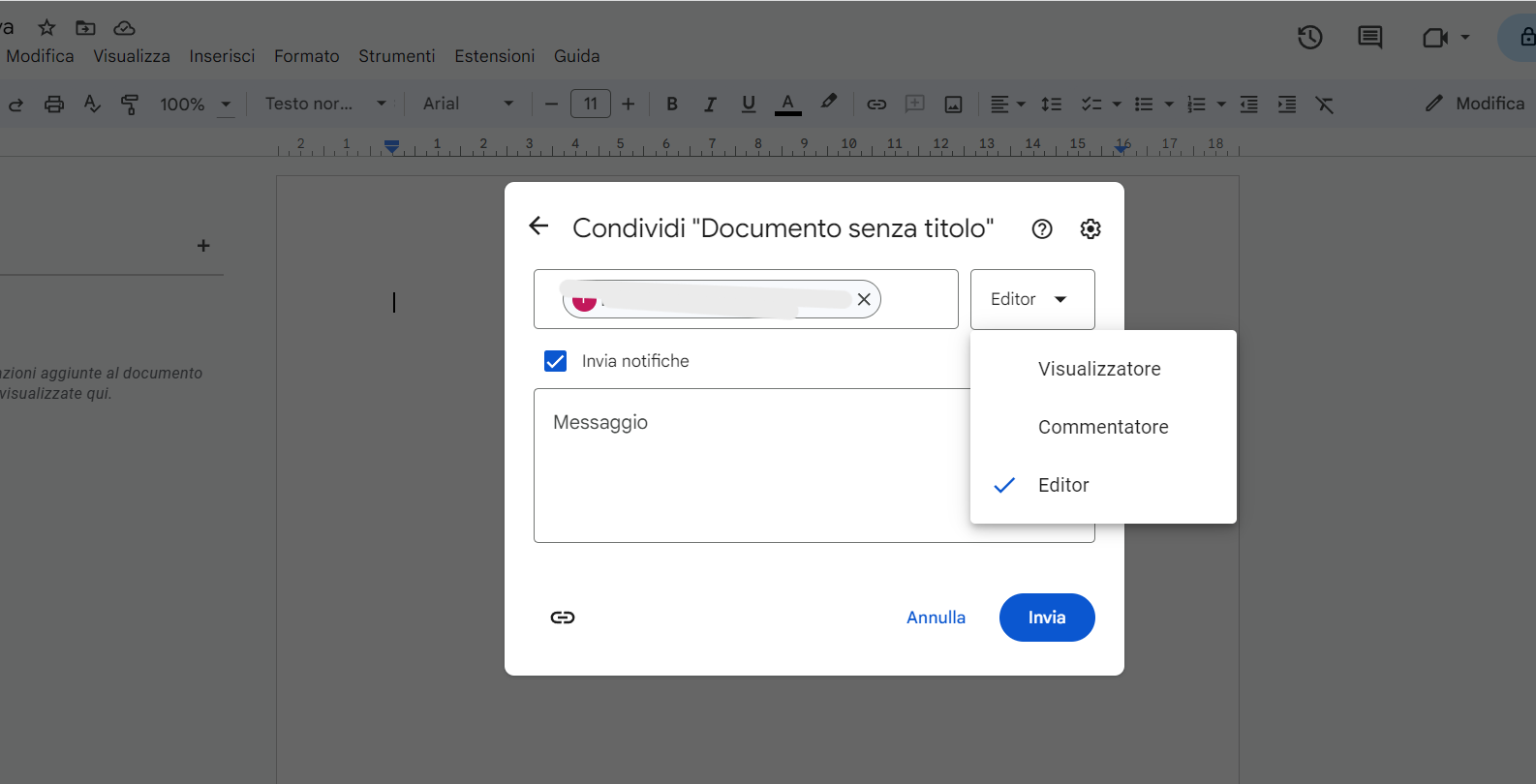 Google documenti, condivisione con gli utenti Google documenti, condivisione con gli utenti