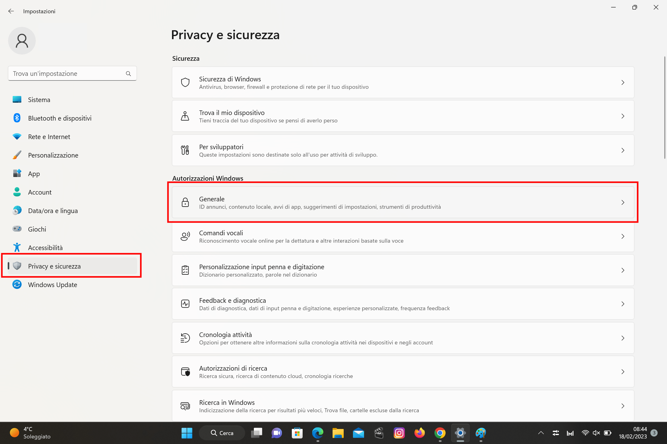 Aumentare la sicurezza su Windows 11