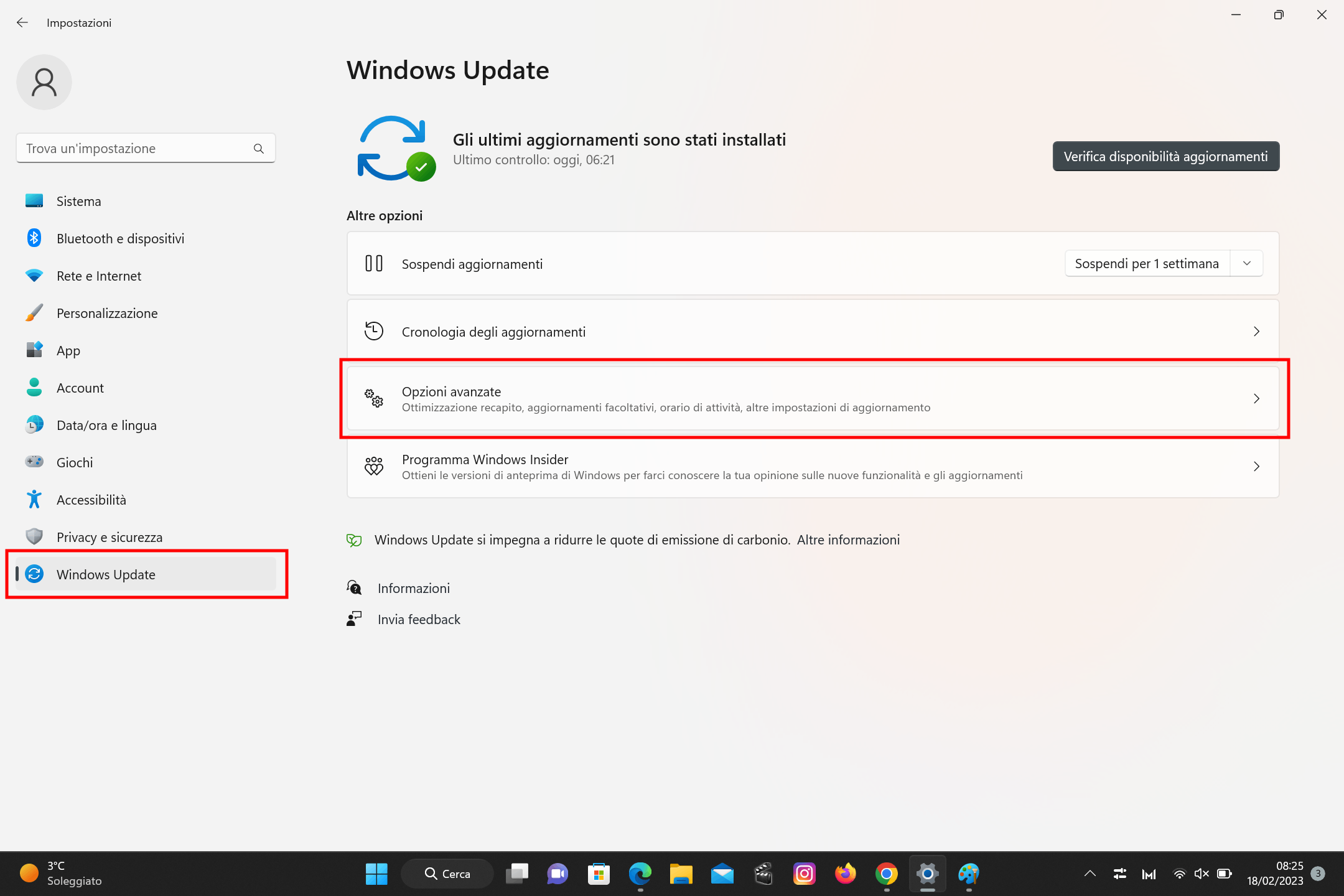 Gestire gli aggiornamenti di Windows 11 Gestire gli aggiornamenti di Windows 11