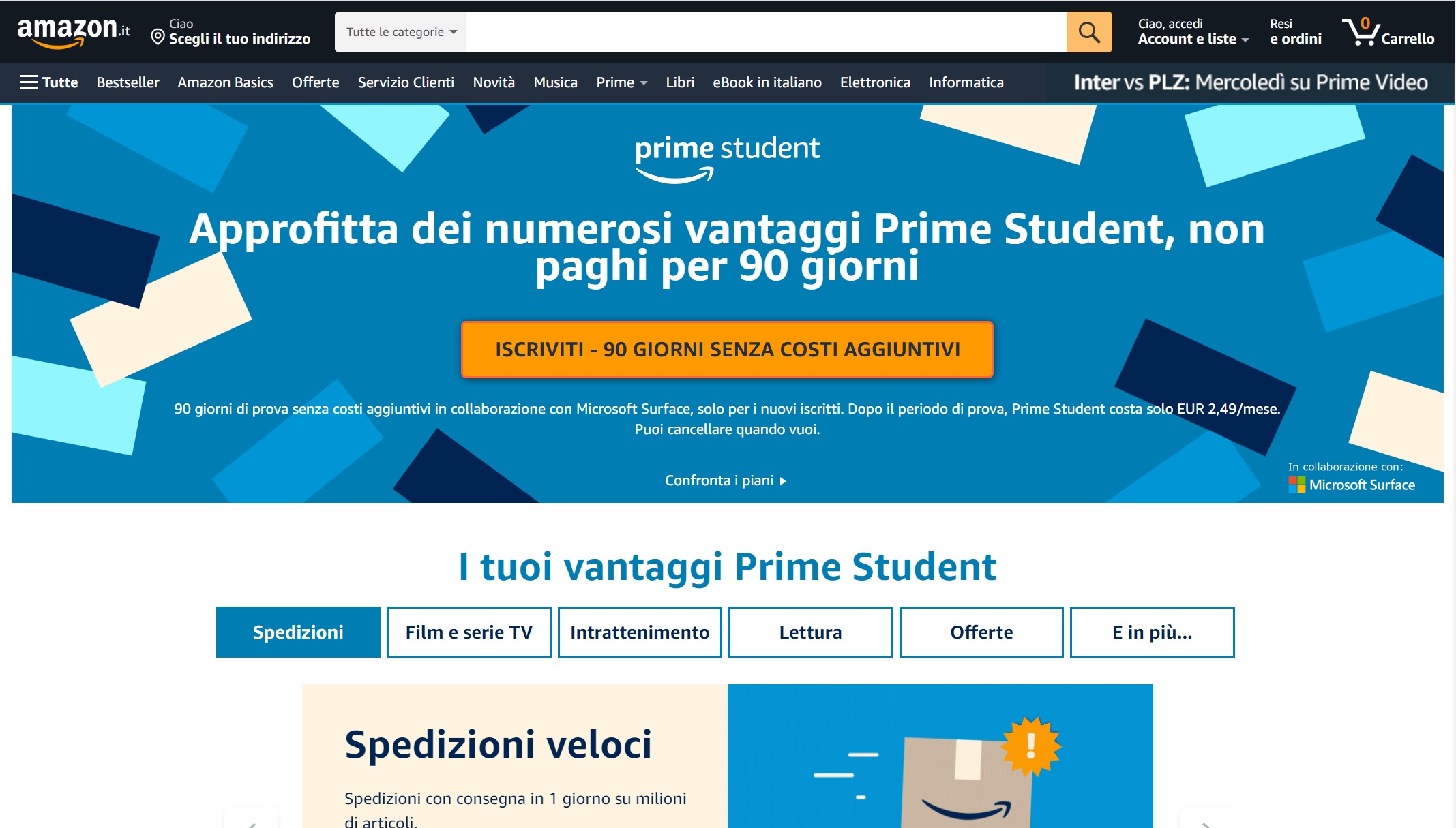 Amazon prime student