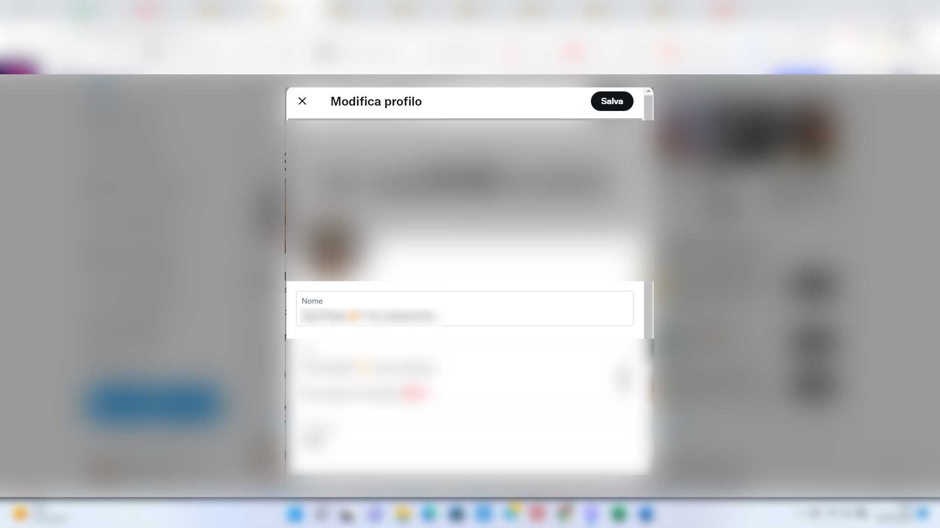 Twitter, modificare il profilo Twitter, modificare il profilo