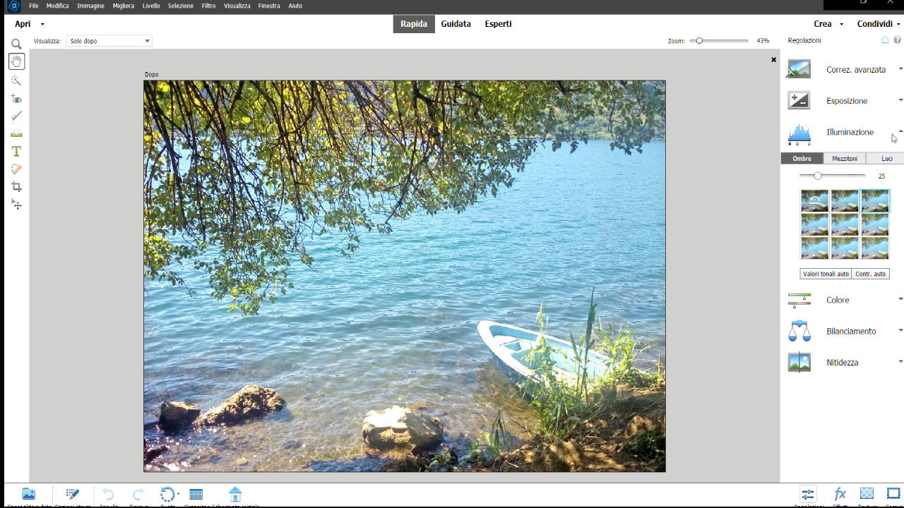 Selezionare i soggetti e colorare le foto in automatico