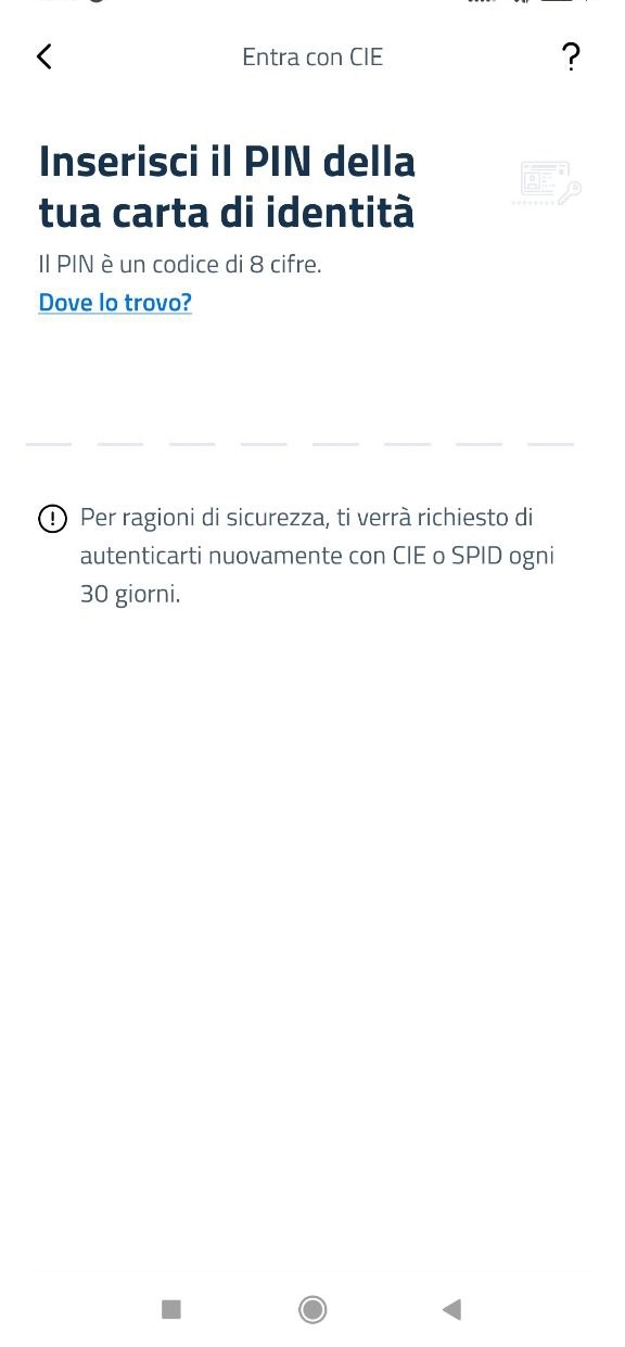 Come accedere con CIE ad app IO Come accedere con CIE ad app IO