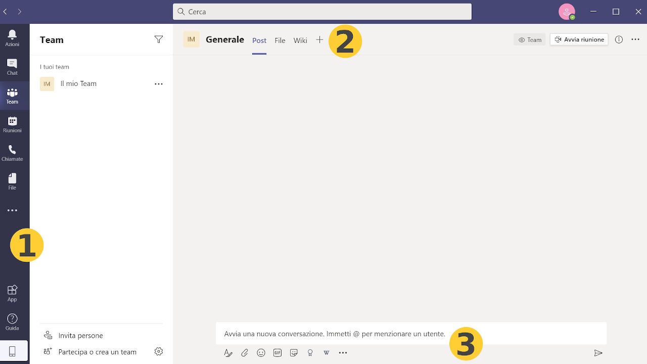 microsoft teams posizione app