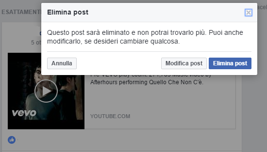 nascondere messaggi facebook